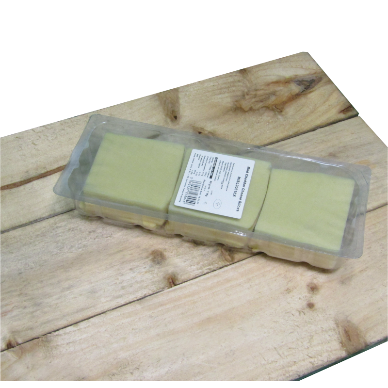 Mild Cheese Sliced 1kg (50 slices per pack approx)